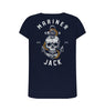 Navy Blue Mariner Jack: Womens Skull & Anchor Back Print: 3 Colours