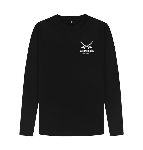 Black Mariner Jack: Mens Crewmate Long Sleeve T-shirt: 3 Colours
