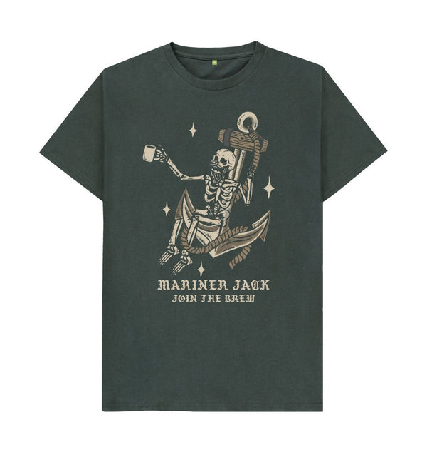 Dark Grey Mariner Jack: Join the Brew Tee: 4 Colours