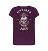 Purple Mariner Jack: Womens Skull & Anchor Back Print: 3 Colours