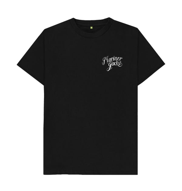 Black Mariner Jack Logo Tee - White Logo - 5 Colours