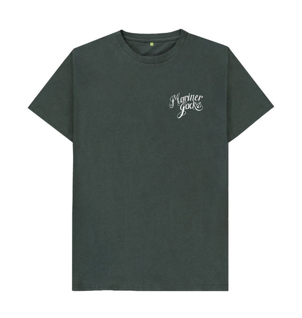 Dark Grey Mariner Jack Logo Tee - White Logo - 5 Colours