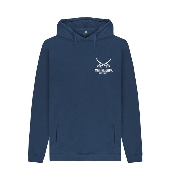 Navy Mariner Jack Organic Crewmate Hoodie: 2 Colours