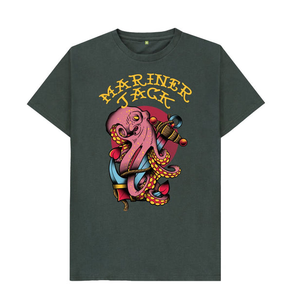 Dark Grey Mariner Jack Anchor\/Kraken Tee - 4 Colours