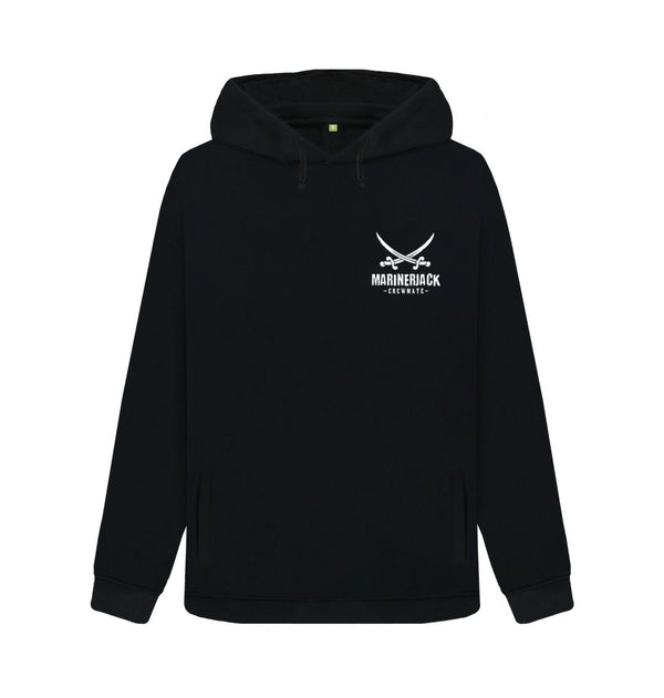 Black Mariner Jack: Women's Organic Crewmate Hoodie: 2 Colours
