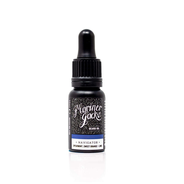 Mariner Jack Beard Oil 10ml Navigator Beard Oil Navigator Beard Oil - spearmint, sweet orange and lime