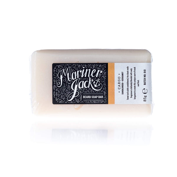 Mariner Jack Ltd Beard Soap Cargo Beard Soap Block - Sandalwood and Bergamot - (85g)