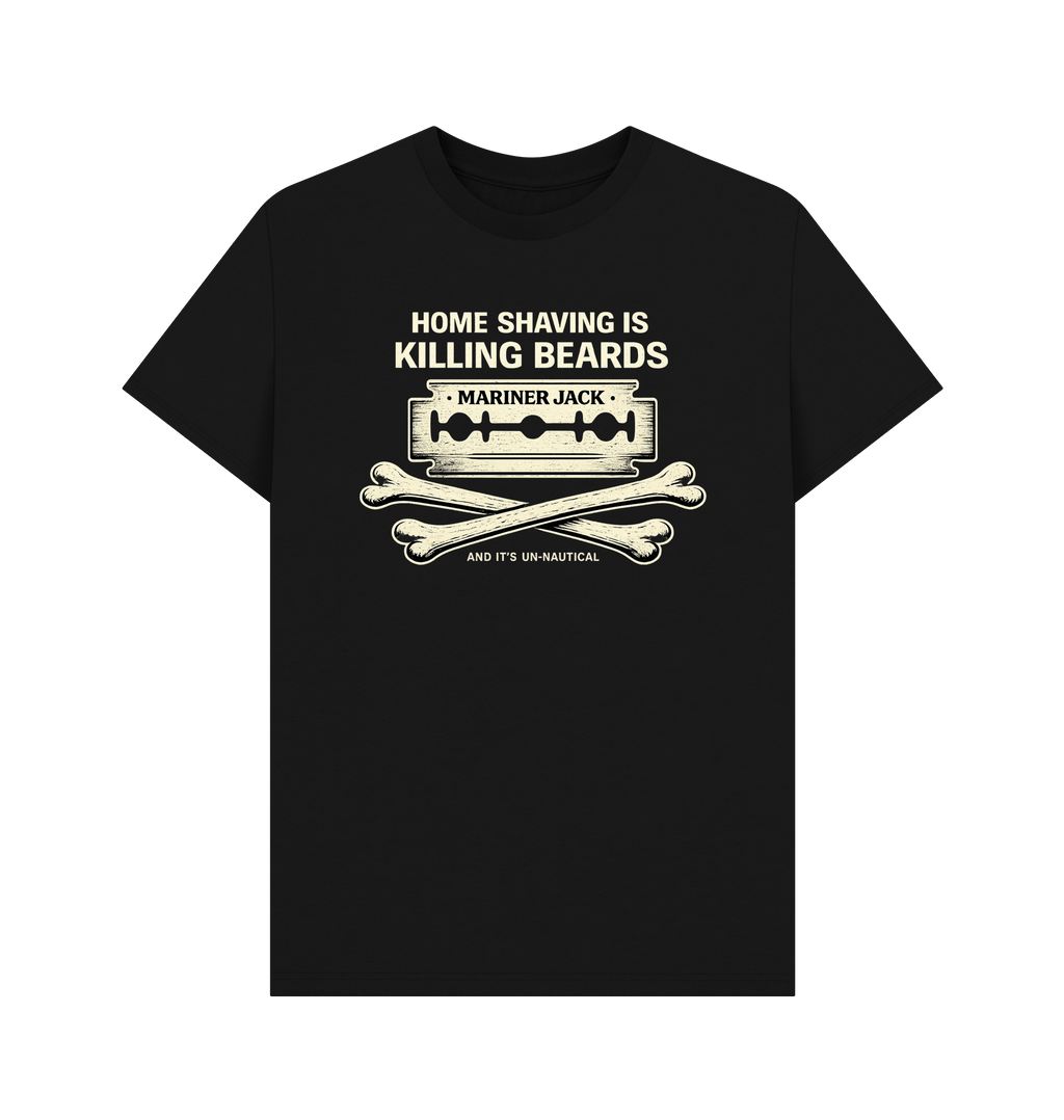 Black Printed T-shirt Front