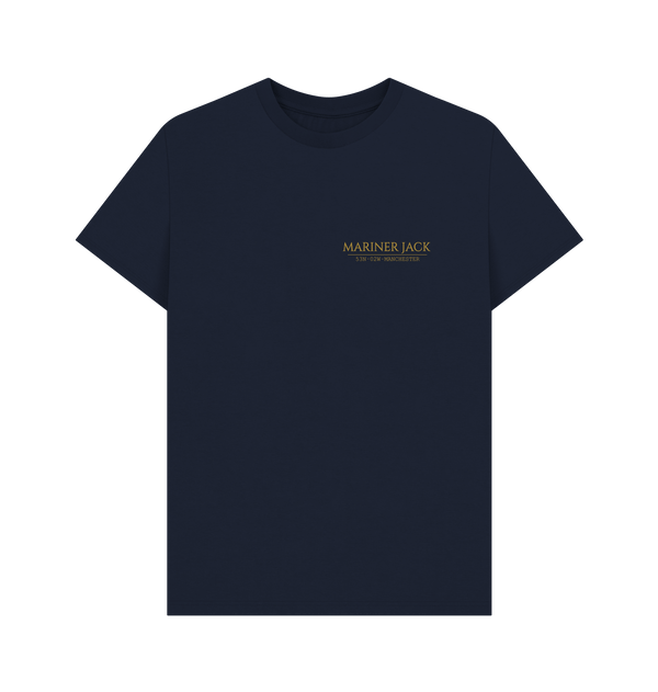 Navy Blue Printed T-shirt Front