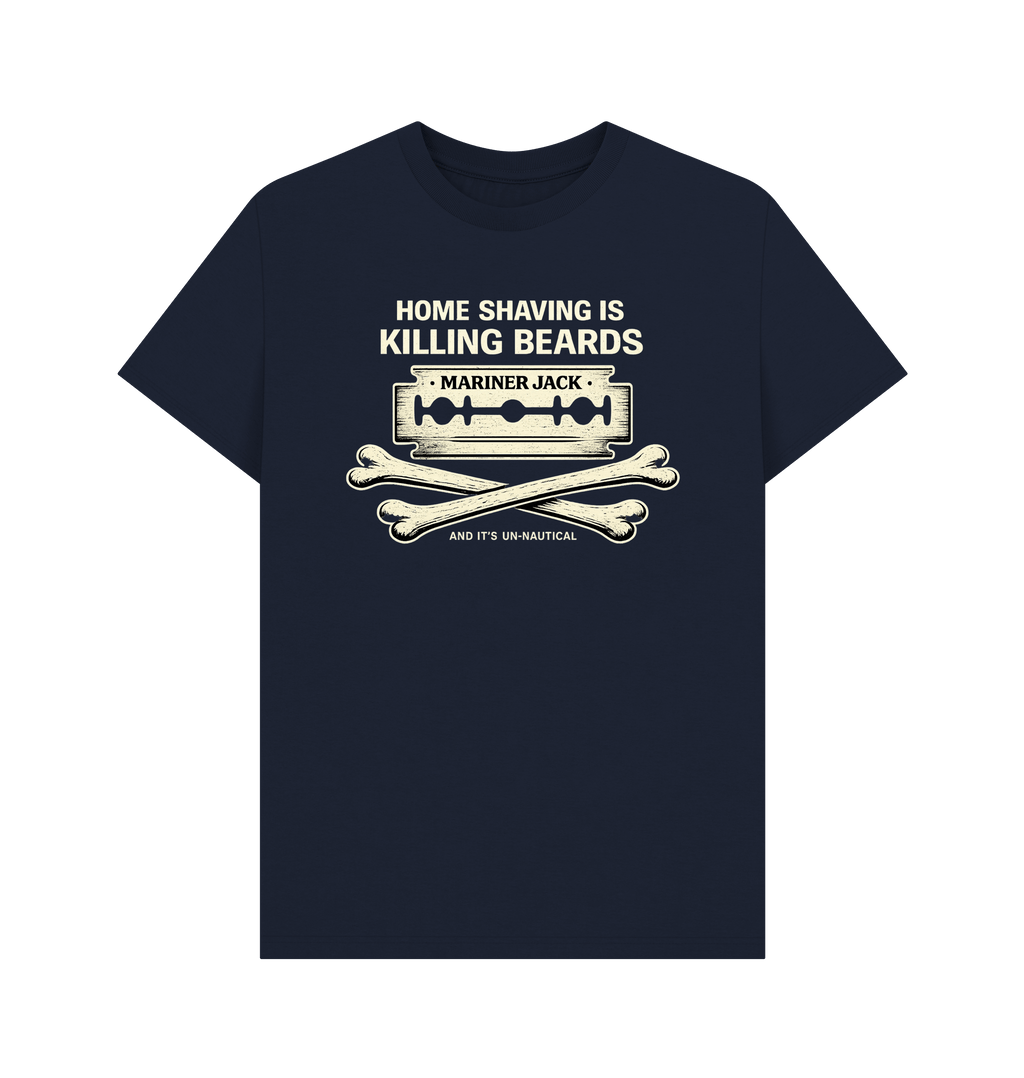 Navy Blue Printed T-shirt Front