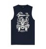 Navy Blue Mariner Jack: 'Anchor Lift' Gym Top: 2 Colours