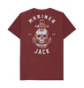 Red Wine Mariner Jack: Mens Skull & Anchor Back Print: 5 Colours