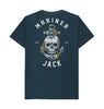 Denim Blue Mariner Jack: Mens Skull & Anchor Back Print: 5 Colours