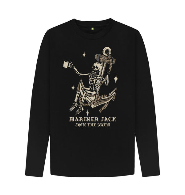 Black Mariner Jack: Mens Join the Brew Long Sleeve T-shirt: 3 Colours