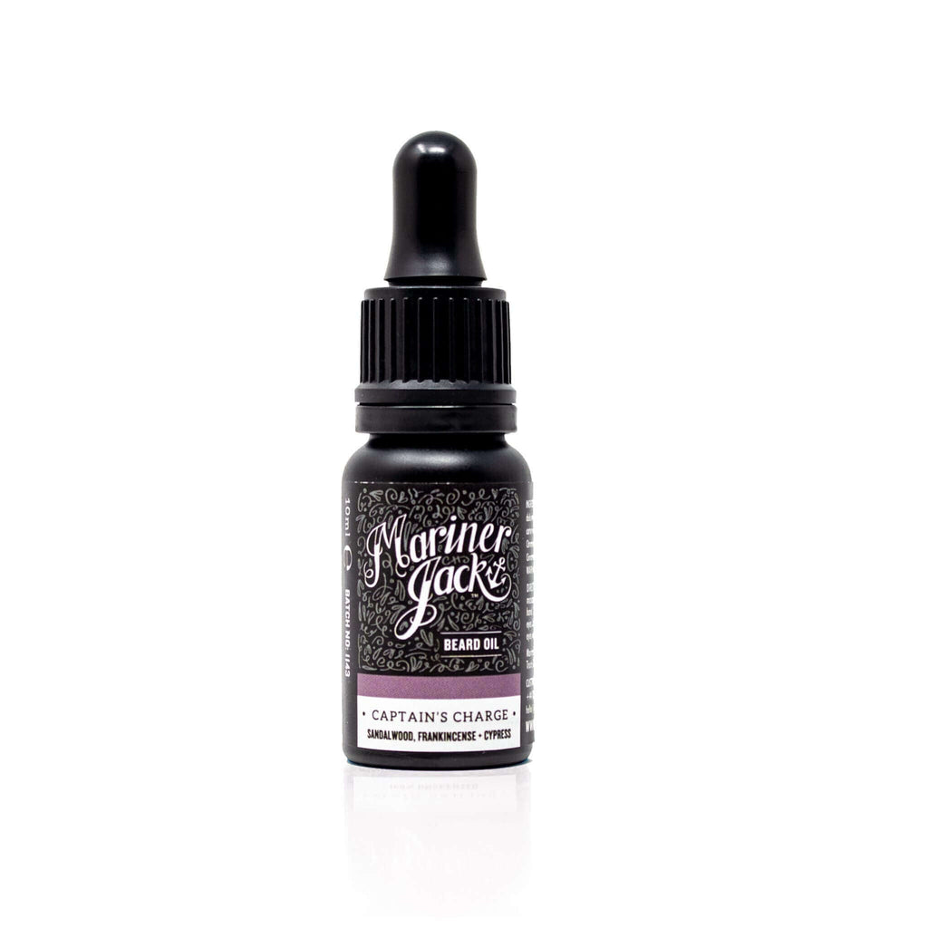 Mariner Jack Ltd Beard Oil 10ml The Captains Charge Beard Oil The Captain's Charge Beard Oil - Sandalwood, Frankincense and Cypress