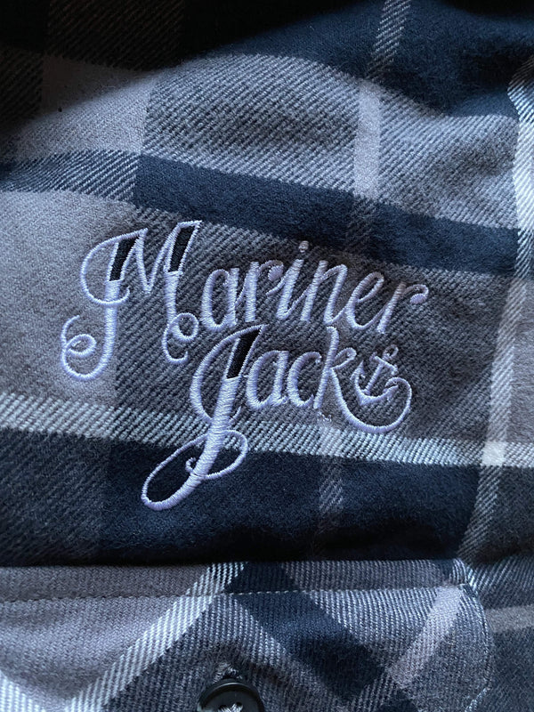 Mariner Jack Ltd Sherpa Lined Shirts PRE-ORDER: Mariner Jack Sherpa Lined Shirt - Grey & Blue